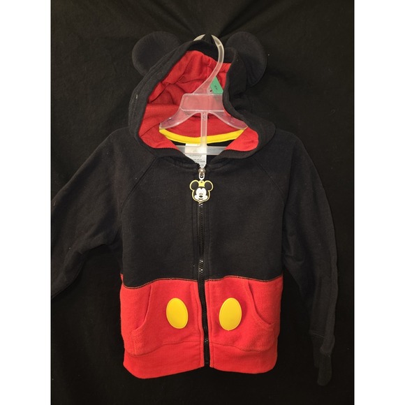 Disney‎ Store Mickey Mouse Zip-Up Hoodie - 'I Am Mickey' Iconic/Classic Look - Picture 1 of 6